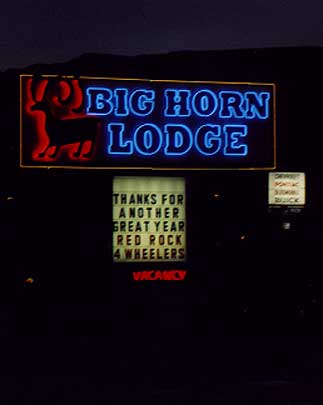 Big Horn Lodge sign in Moab