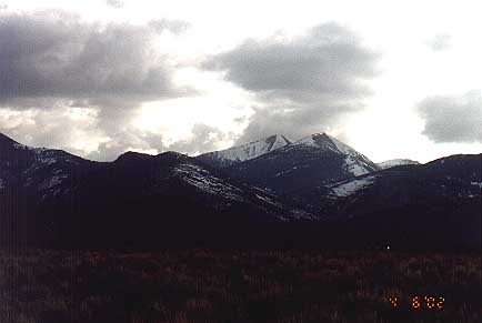 Storm clouds brewing on the crest at Great Basin NP