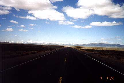 Looking west on Hwy 50 in Nevada