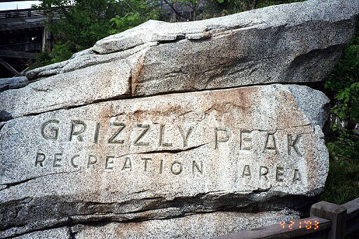 Entering Grizzly Peak Recreation Area