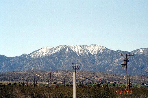 Angeles Crest, From SR 138 Near Pearblossom -- WLD257 and JD Smiling are Up There Somewhere -- Can You See Them Waving?